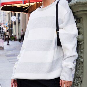 John Galt Gray Striped Brianna Sweater, NWOT